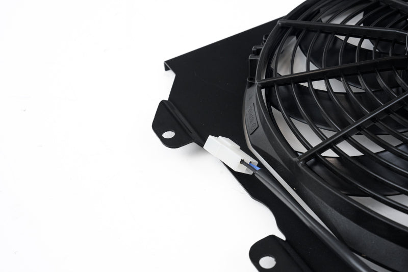 CSF 2858FB Alum Fan Shroud w/12in SPAL Fan for 92-00 Honda Civic Black Finish