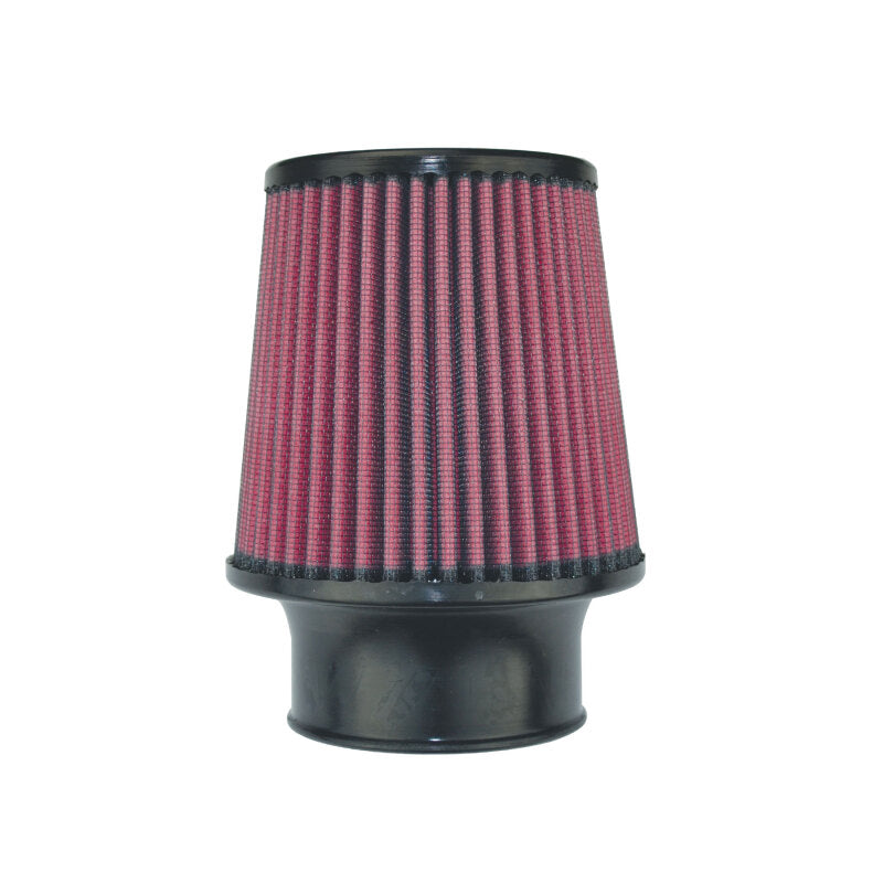 Injen High Performance Air Filter - 3.00 Black Filter 6 Base / 5 Tall / 4 Top - 45 Pleat - #X-1017-BR