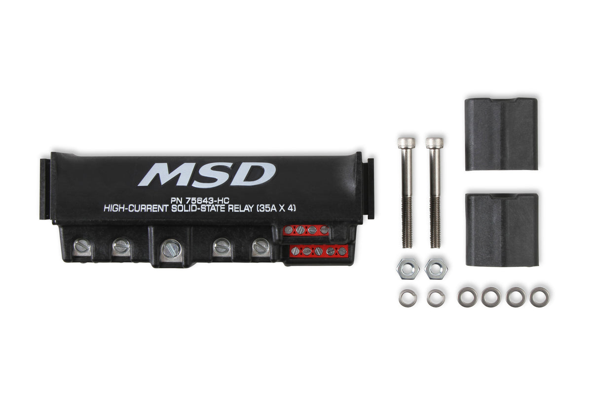 MSD 75643-HC High-Current Solid-State Relay 35Ax4, Black