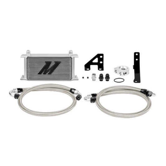 Mishimoto 15 Subaru STI Oil Cooler Kit - Silver - #MMOC-STI-15