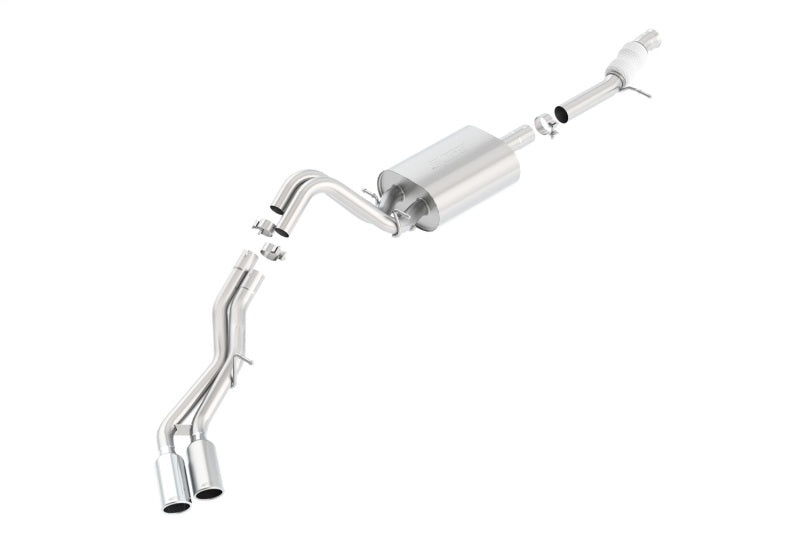 Borla 140557 Touring Cat Back 15-16 Chevy Tahoe 5.3L V8 2.75in, 2.25in Dual Same Side Exit 4in Tips - #140557