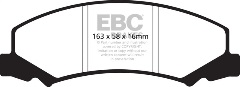 EBC 08-09 Buick Allure (Canada) 5.3 Redstuff Front Brake Pads DP31762C