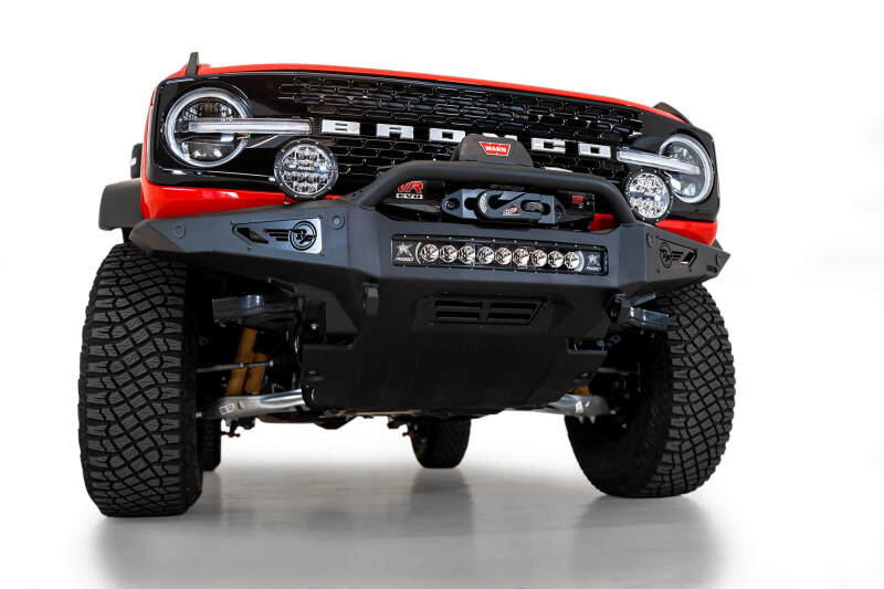 Addictive Desert Designs for 2021+ Ford Bronco Rock Fighter Front Bumper - Hammer Black