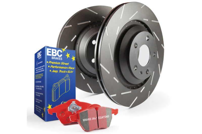 EBC 05-11 Lotus S4 Front Brake Kit Redstuff Pads USR Slotted Rotors S4KF1559