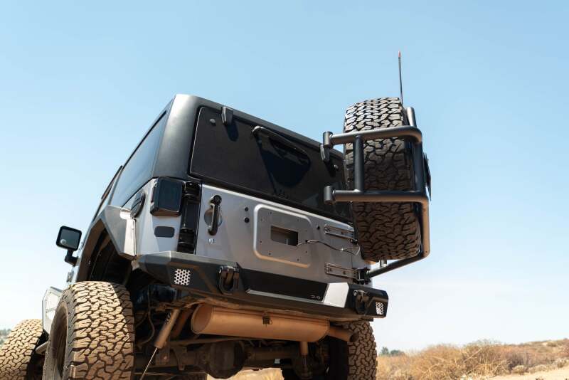 DV8 07-18 Jeep Wrangler JK Body Mounted Tire Carrier - #TCJK-14