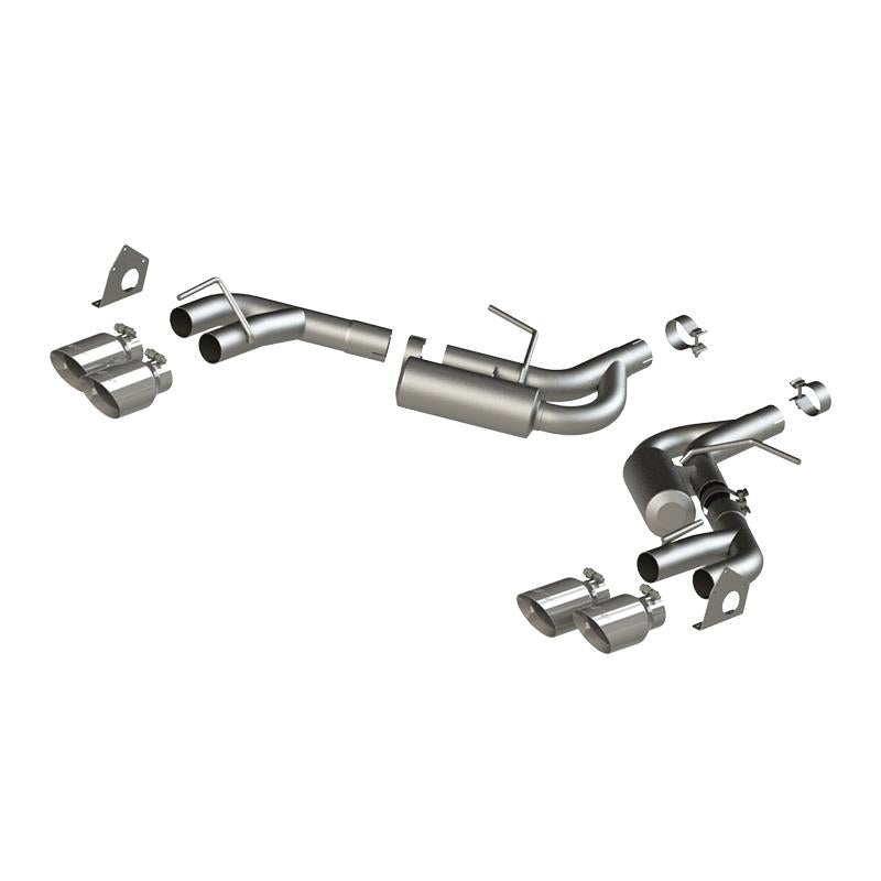 MBRP Camaro V6 2.5in NPP Dual Axle Back Exhaust with 4in Quad Dual-Wall