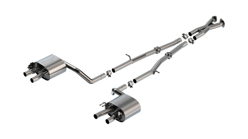 Borla 140936 22-23 Kia Stinger 3.3L V6 Turbo 2.25in Pipe Dia Dual Split Rear Exit S-Type Cat-Back Exhaust - #140936