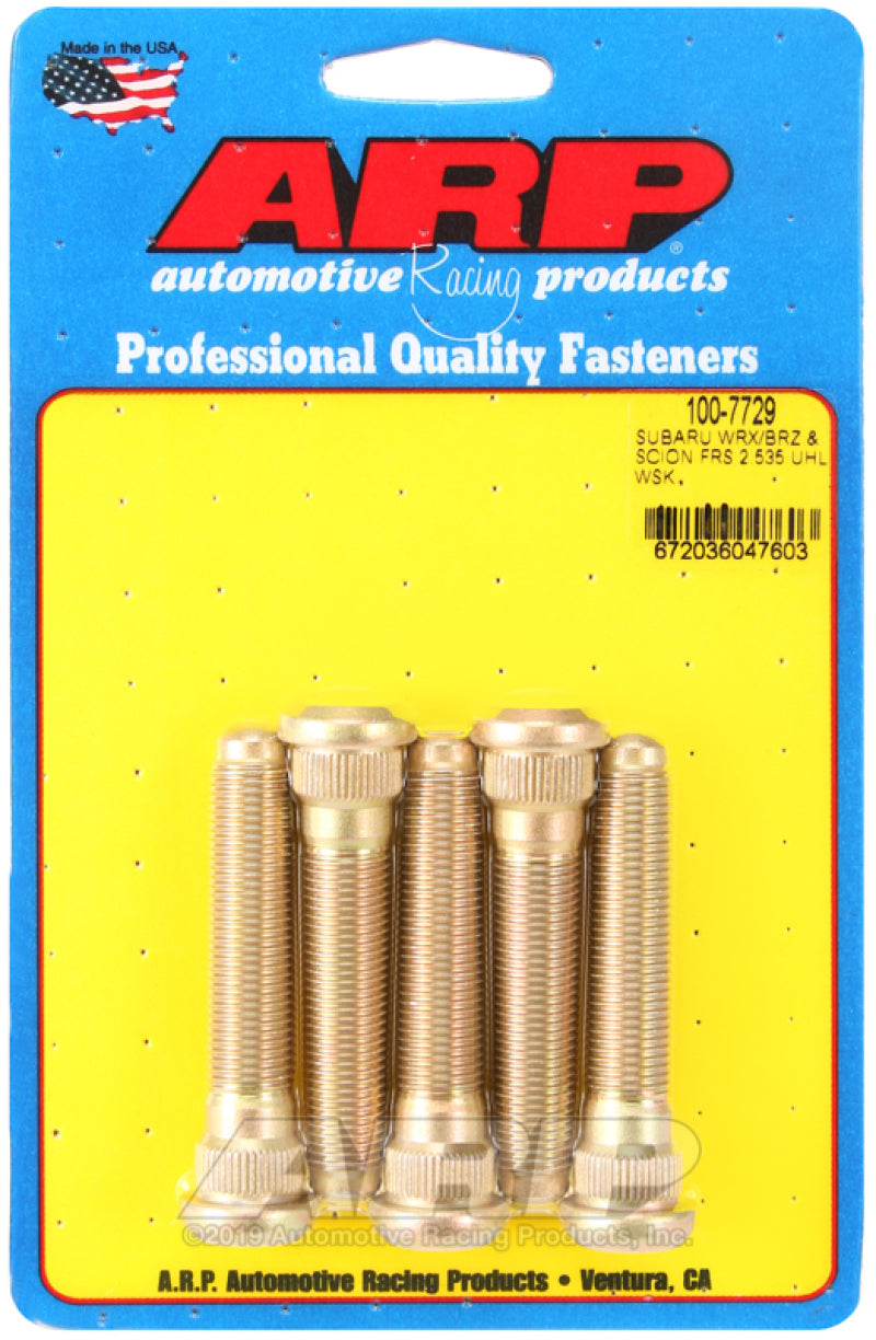 ARP 100-7729 for 2015+ Subaru WRX/STI and 13+ BRZ Extended 5 Wheel Stud Kit
