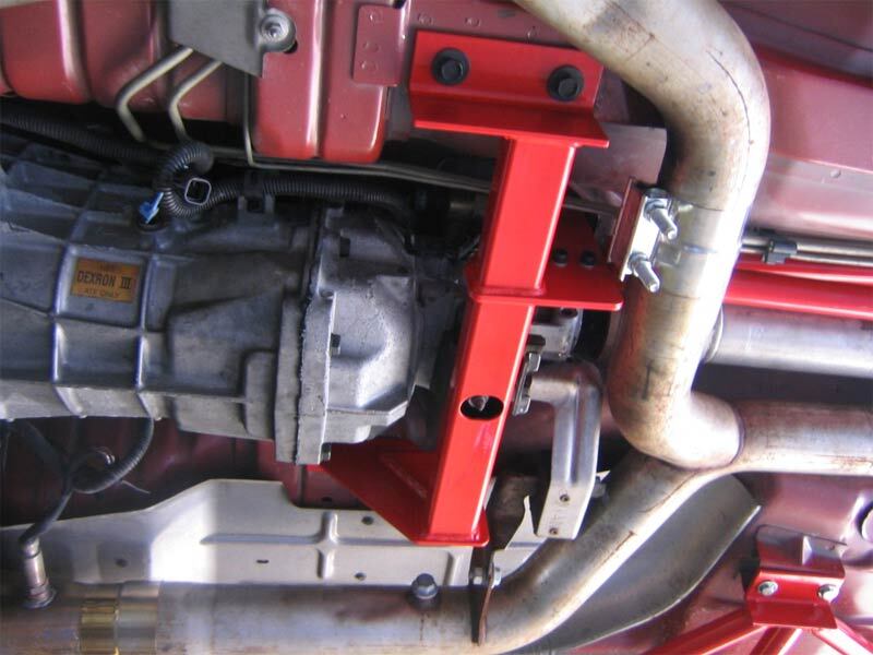 UMI Performance 2207-R Manual Transmission Torque Arm Relocation Kit Red