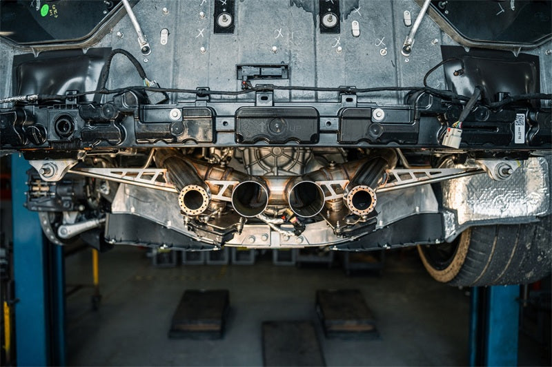 Corsa 23-26 Chevrolet Corvette C8 Z06 3in Valved Cat-Back Exhaust Muffler Delete Track Systemw/o Tip