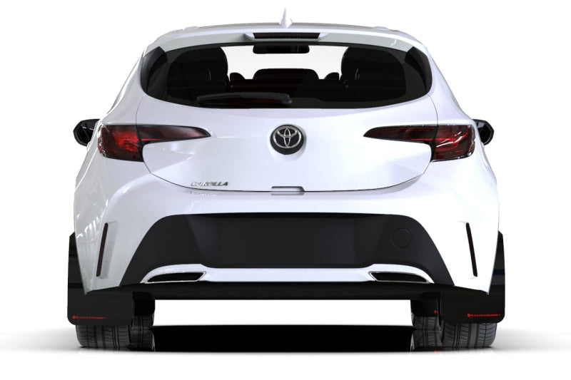 Rally Armor UR Mud Flaps - 2019-2026 Toyota Corolla - Black/Red Logo - #MF67-UR-BLK/RD