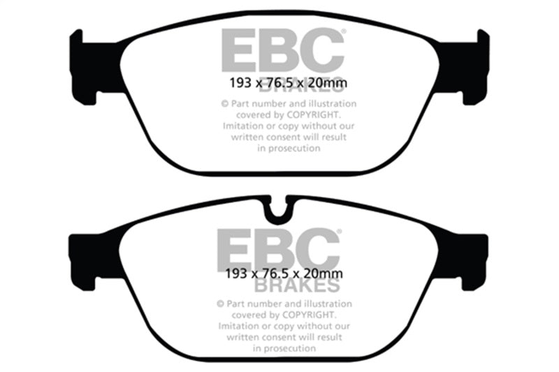 EBC 11-12 Audi A8 Quattro 3.0 Supercharged Yellowstuff Front Brake Pads DP42087R