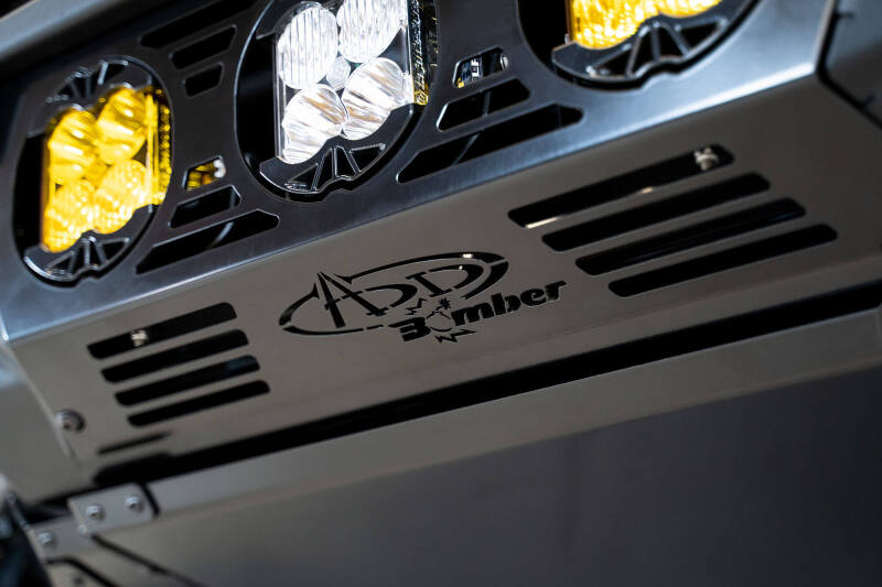 Addictive Desert Designs for 21-22 Ford Bronco Bomber Front Bumper (w/ 3 Baja Designs LP4 Mounts)