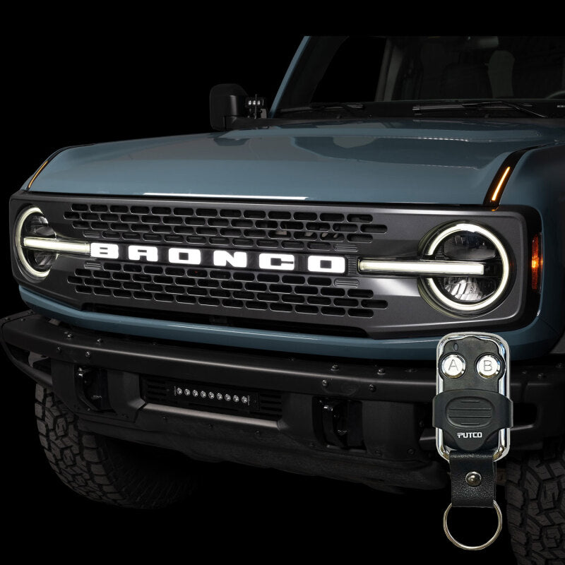 Putco for 2022-2024 Ford Bronco Luminix DRL LED Light Hood Limb Riser (Factory Hood Side Hinge Replacements)