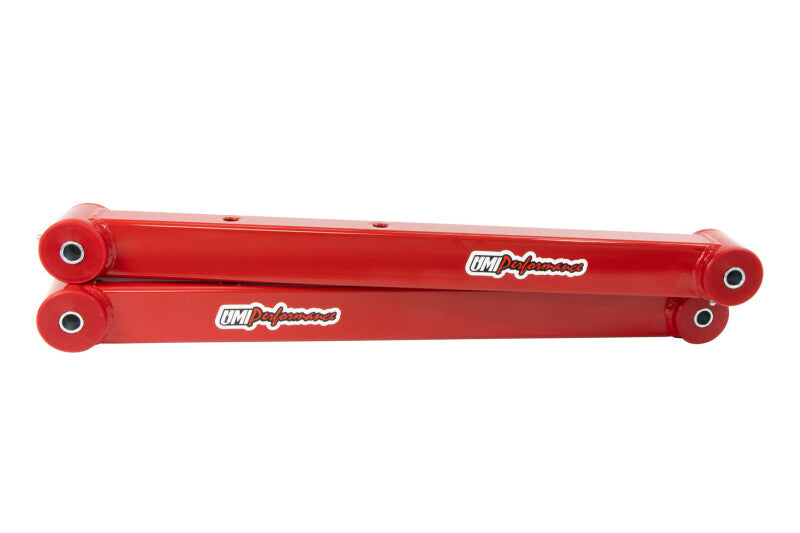 UMI Performance 3621-R Boxed Extended Length Lower Control Arms Red