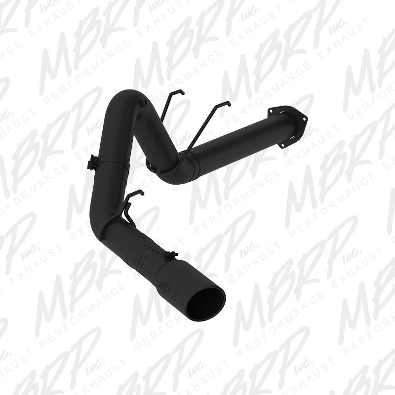 MBRP F-250/350/450 6.7L 4in Filter Back Single Tip Black Coated Exhaust
