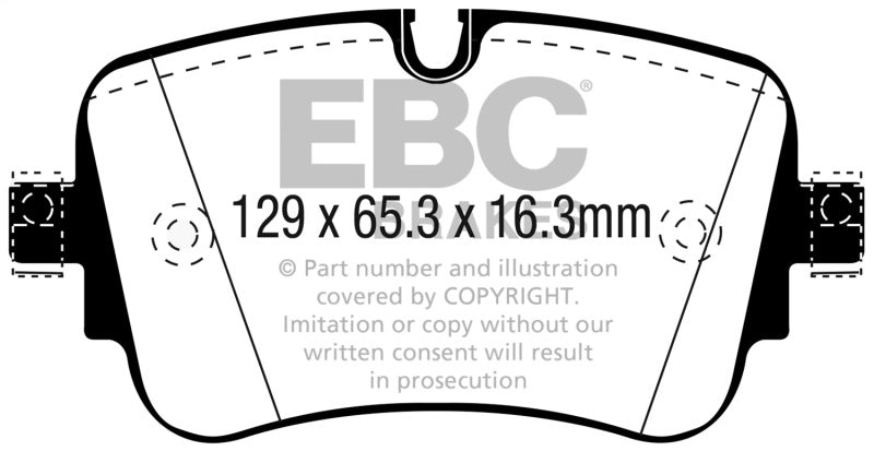 EBC 16-18 Audi Q7 Yellowstuff Rear Brake Pads DP42299R