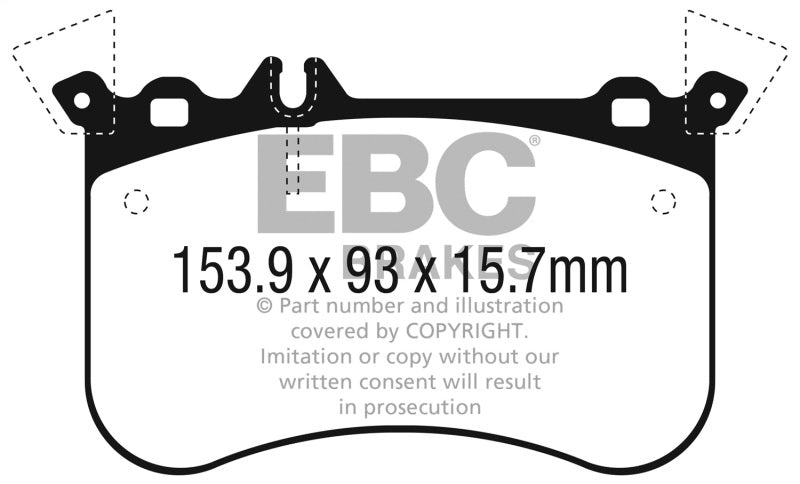 EBC 2014+ Mercedes-Benz CLA45 AMG 2.0L Turbo Redstuff Front Brake Pads DP32311C