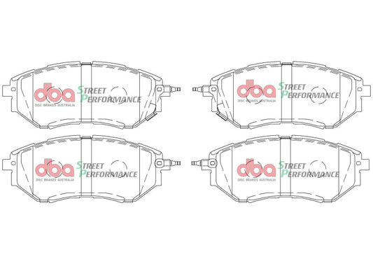 DBA 05-08 Subaru Legacy SP500 Front Brake Pads