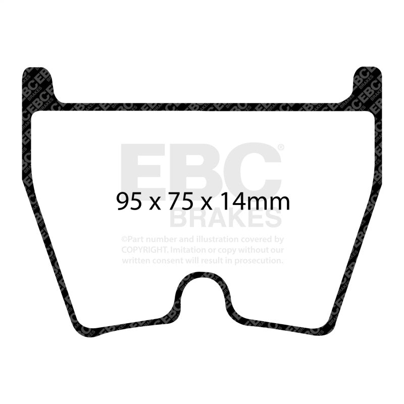 EBC 06-09 Audi RS4 4.2 (Cast Iron Rotors) Yellowstuff Front Brake Pads DP41513R