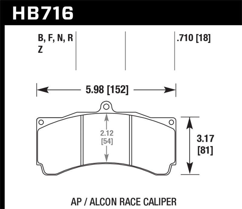 Hawk Performance HB716N.710 HP Plus Crossover Street/Motorsport Brake Pads