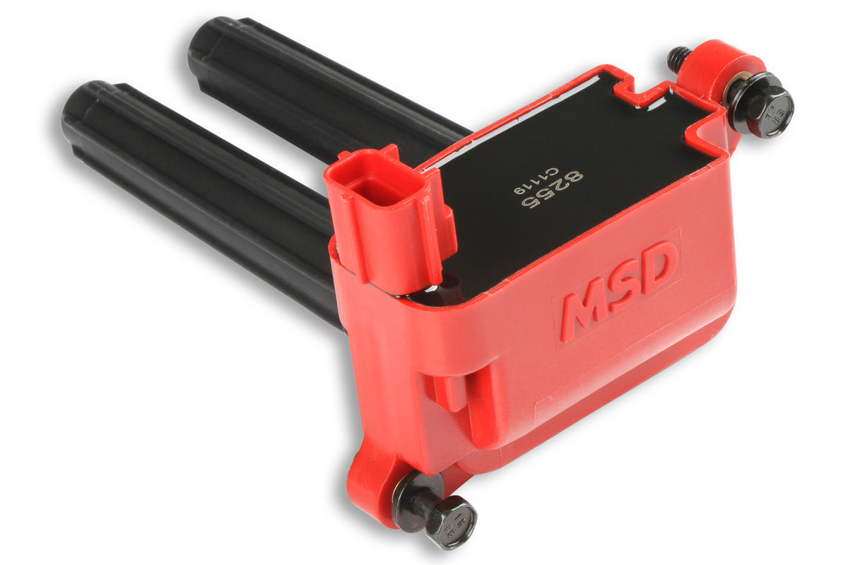 MSD 8255 Blaster Ignition Coil - Gen III for HEMI 05-24 - Red - Single 5.7/6.1/6.2/6.4