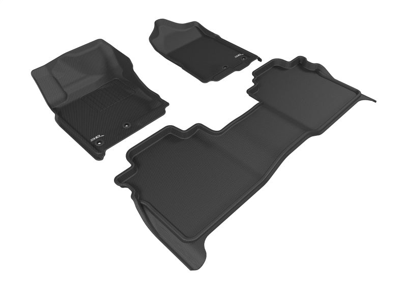 3D MAXpider Kagu Front & Rear Floor Mats for 2016-2024 Nissan Titan (Crew Cab, With Storage Box)