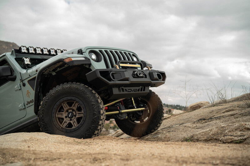 Dv8 18+ Jeep Wrangler JL / 20+ Jeep Gladiator JT OE Plus Front Bumper - #FBJL-13