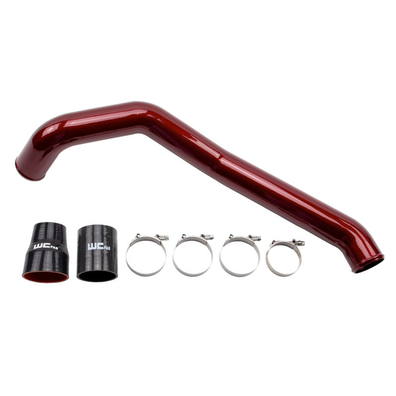 Wehrli Custom Fabrication WCF100352-RED Driver Side 3in Intercooler Pipe WCFab Red for 2004.5-2010 Chevrolet Silverado / GMC Sierra 2500 HD / 3500 HD Duramax