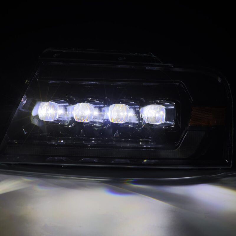 AlphaRex 880130 04-08 Ford F-150 (No 2004 Heritage) NOVA-Series LED Projector Headlights Chrome w/Activation Light / Sequential Signal