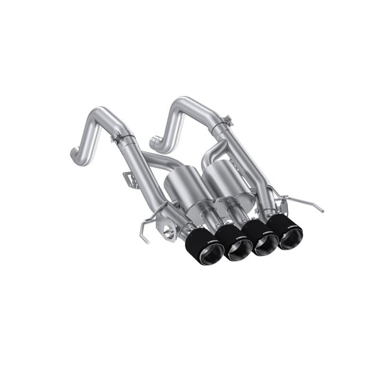 MBRP Corvette T304SS 3in Cat-Back Dual Split w/ Quad Carbon Fiber Tips