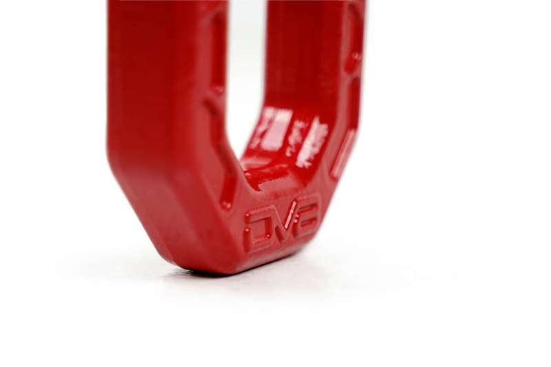 DV8 Offroad Elite Series D-Ring Shackles - Pair (Red) - #UNSK-01RD