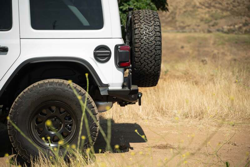 DV8 Offroad 2018 Jeep Wrangler JL MTO Series Rear Bumper w/ Optional Tire Carrier - #RBJL-13