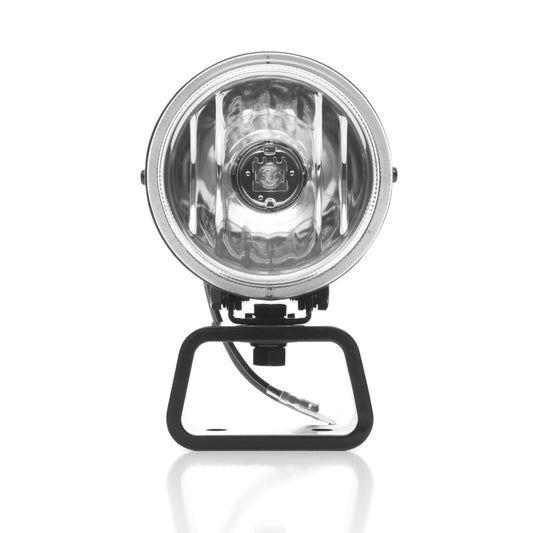 KC HiLiTES Rally 400 4in. Round Halogen Light 55w Spread Beam (Pair Pack System) - Black