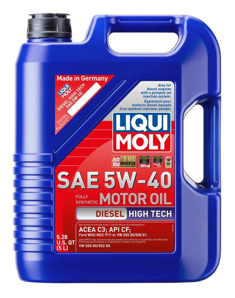 LIQUI MOLY 5L Diesel High Tech Motor Oil 5W-40 (2022) - Pack of 4