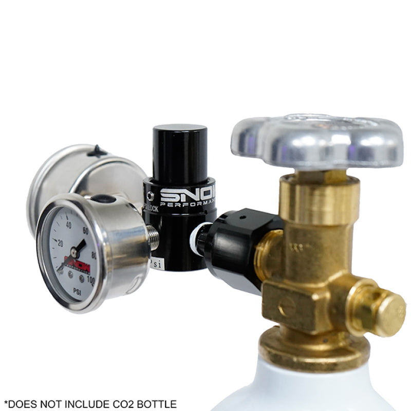 Snow Performance SNO-353G Billet Fixed (100PSI) CO2 Regulator w/Gauges