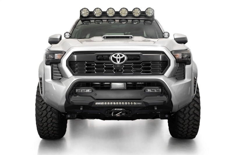 Addictive Desert Designs for 2024+ Toyota Tacoma Stealth Center Mount Winch Front Bumper w/ Top Hoop