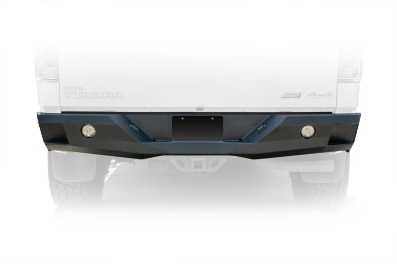 DV8 Offroad 07-13 Toyota Tundra Rear Bumper Winch Ready - Black Powdercoat - #RBTT2-02