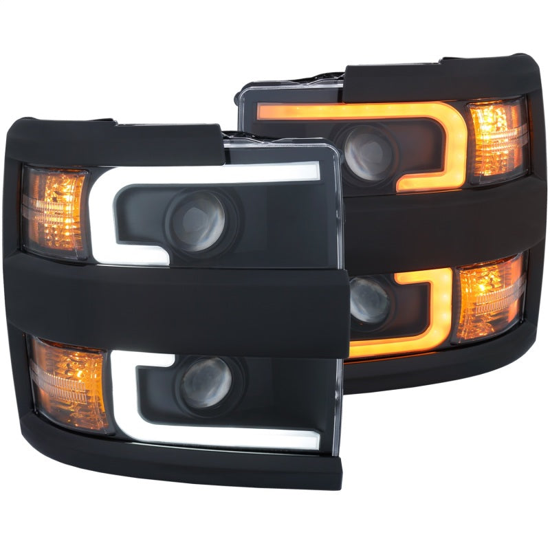 ANZO 2015-2019 Chevrolet Silverado 2500 HD LED Projector Headlights