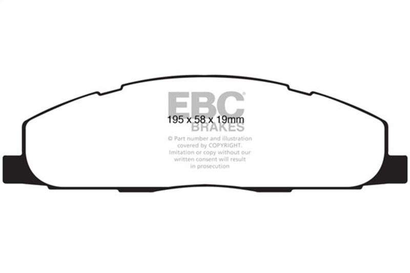 EBC 09-11 Dodge Ram 2500 Pick-up 5.7 2WD/4WD Extra Duty Rear Brake Pads ED91848