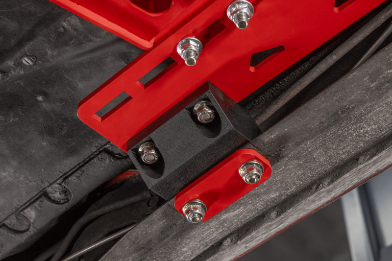 UMI Performance 3108-R Modular Adjustable Transmission Crossmember Red