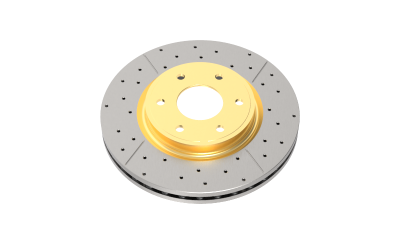 DBA 06-09 Volkswagen GTI Rear Drilled & Slotted Street Series Rotor