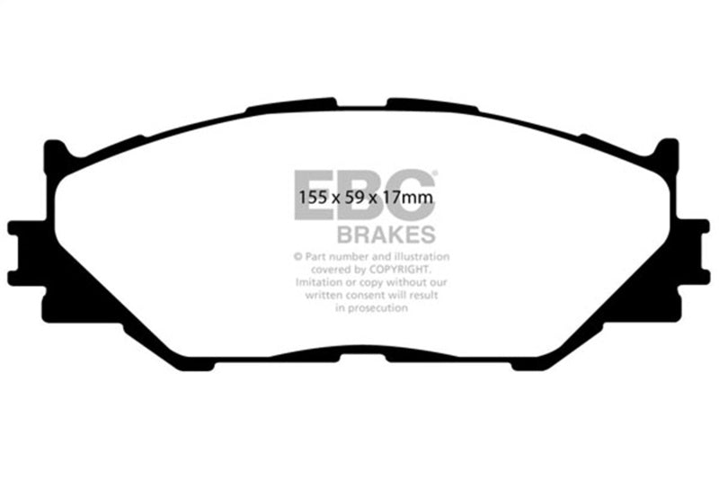 EBC 06-08 Lexus IS250 2.5 Greenstuff Front Brake Pads DP21772