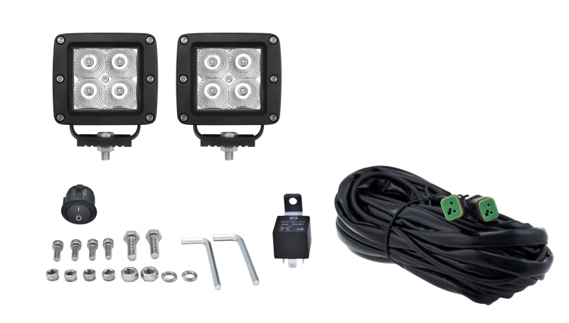 HELLA 357204831 ValueFit Cube 4 LED Off Road Kit