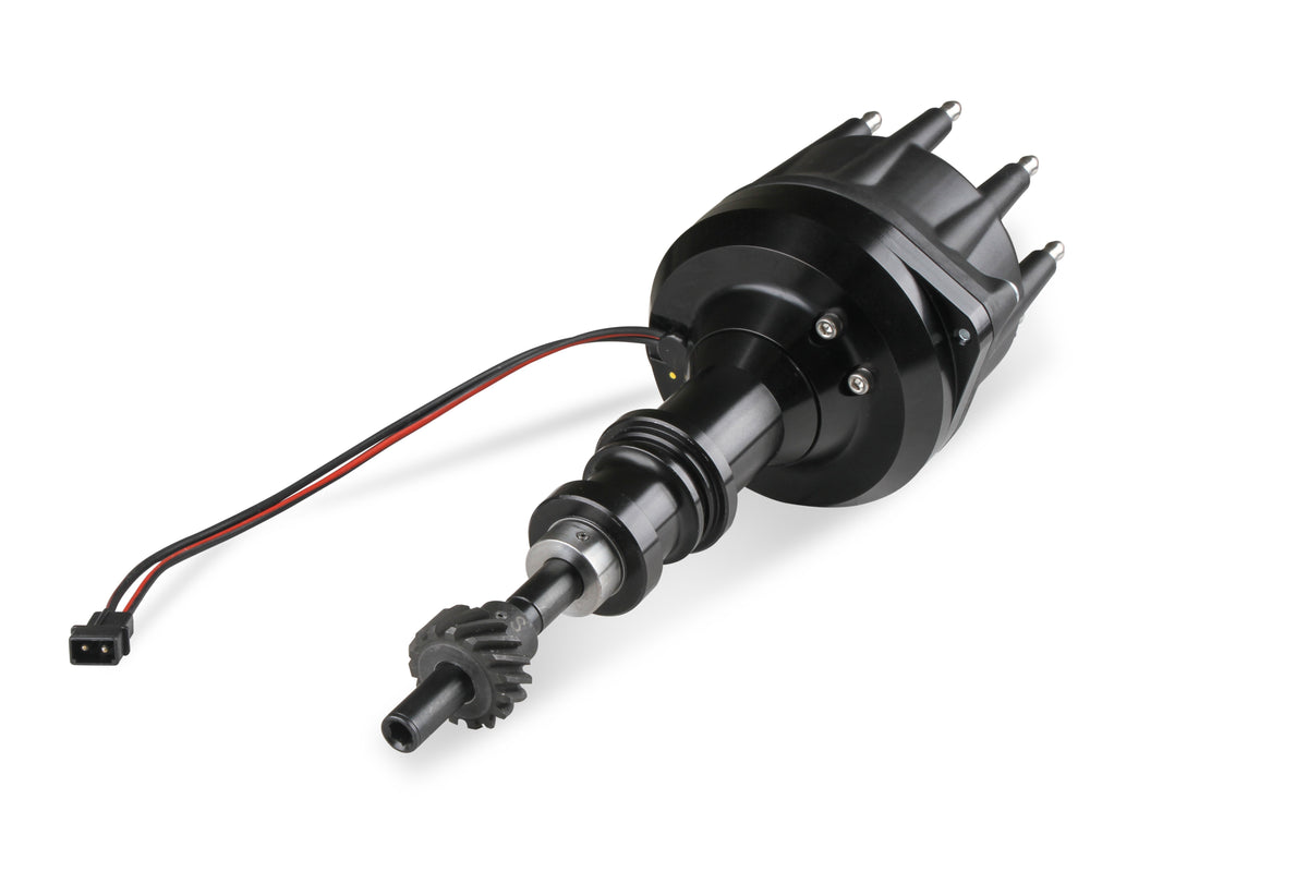 MSD 857931 Black Distributor for Ford 289-302, Pro Billet, Small Cap, Steel Gear
