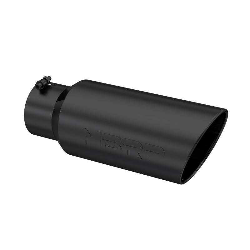 MBRP T5127BLK 7in O.D. Rolled End Exhaust Tip (Black Coated)
