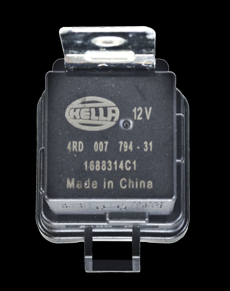 HELLA 007794311 Relay 12V 20/40A SPDT with Resistor Weatherproof Bracket Single