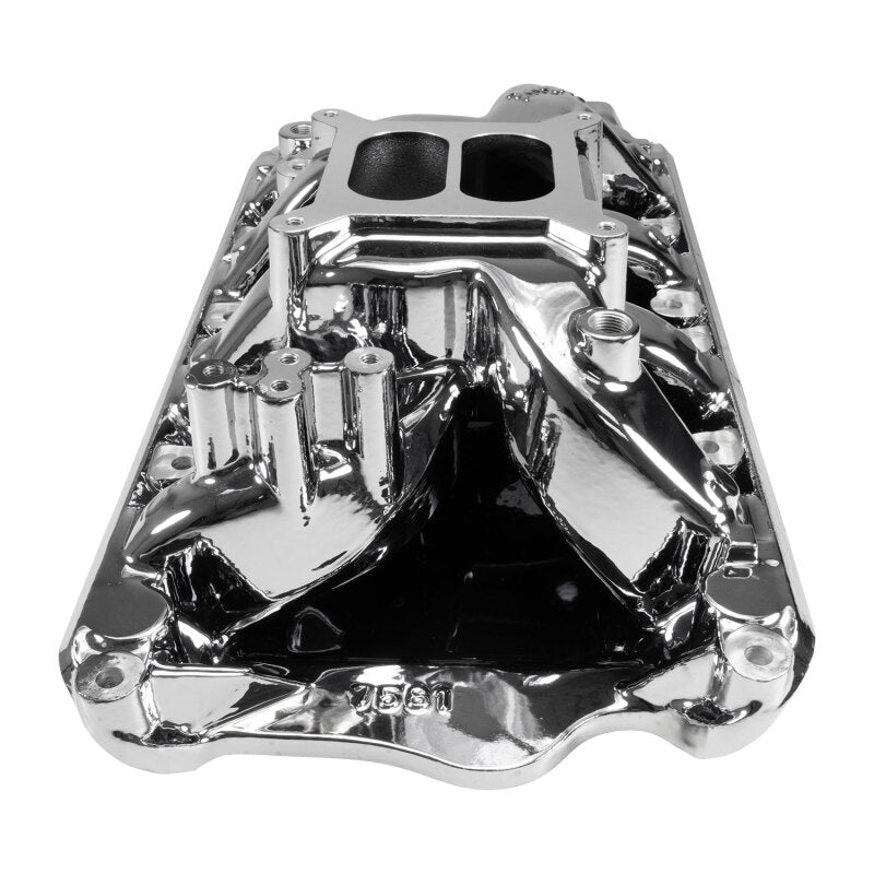 Edelbrock 7581-CP RPM Air-Gap Small Block Ford 351W Intake Manifold - Chrome Plasma Finish