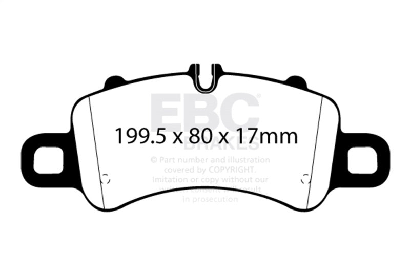 EBC 17-18 Porsche 718 Boxster 2.5L Redstuff Front Brake Pads DP32307C
