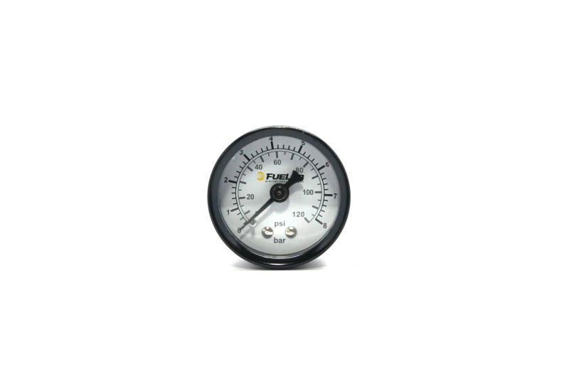 Fuelab 71511 1.5in Fuel Pressure Gauge - EFI - Range 0-120 PSI (Dual Bar/PSI Scale)